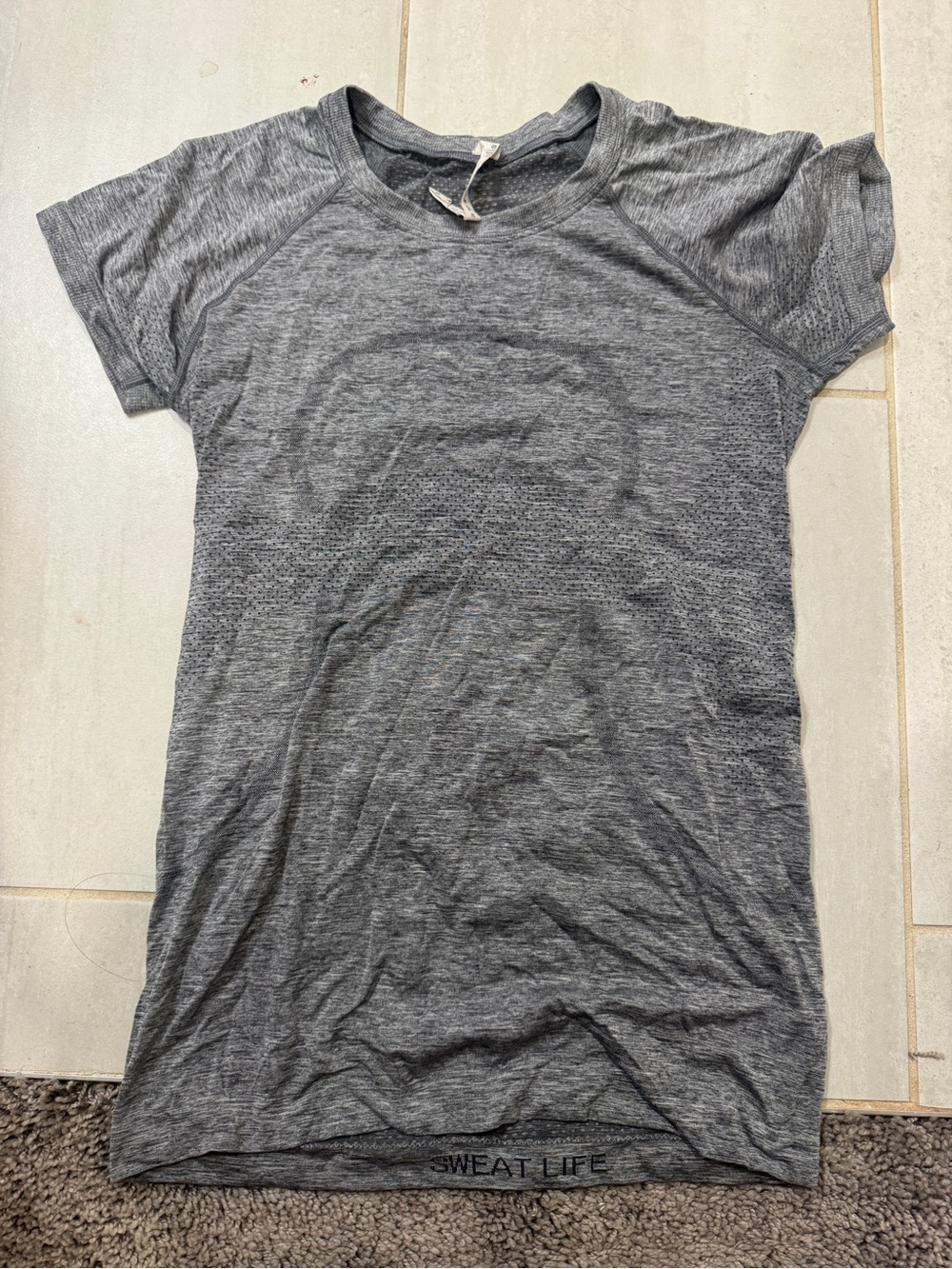 lululemon athletica Heather Gray Crewneck Tee